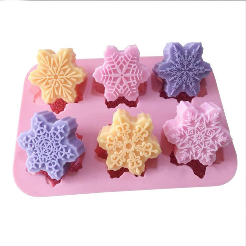 Candle Making Tutorial - 6 Cavity Snowflake Silicone Mould Cake