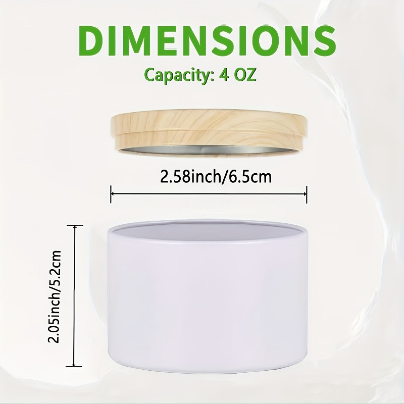 White Metal Candle Jar Candle  - Candle Making Jars With Lids ulasan dan harga