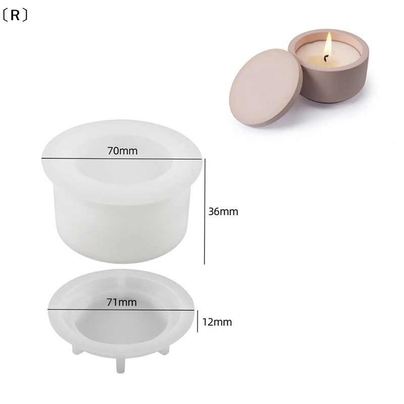〔R〕1set DIY Candle Jar Silicon - Candle Making Jars With Lids ulasan dan harga