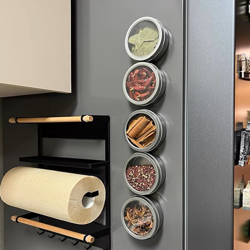 Magnetic Spice Tins with Clear - Tin Container Lid ulasan dan harga