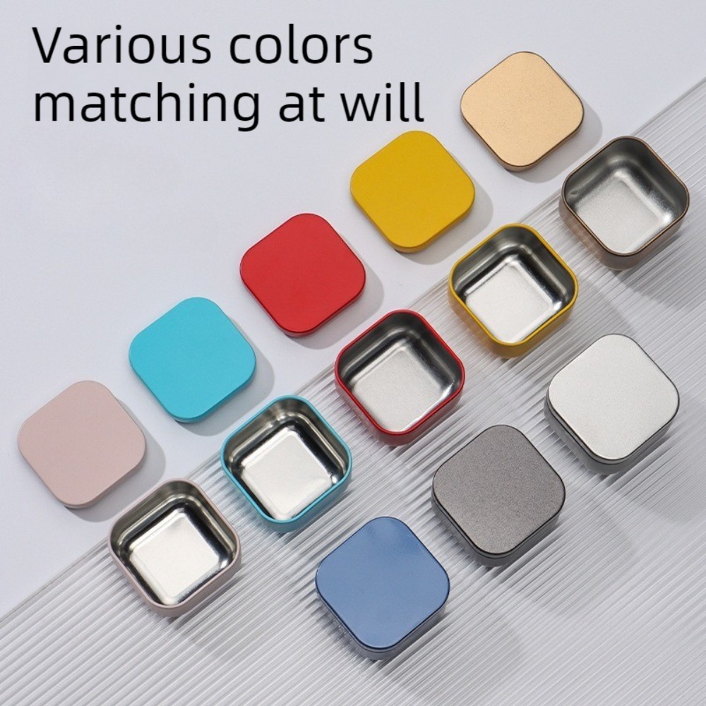 20PCS Empty Square Candle Jars - Tin Container Lid ulasan dan harga