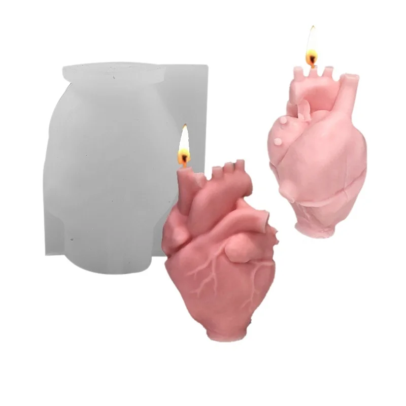 DIY Human Heart Silicone Candl - Candle Making Kits ulasan dan harga
