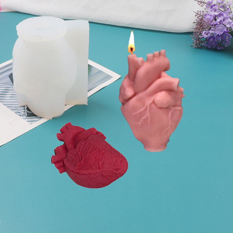 DIY Human Heart Silicone Candl - Candle Making Kits ulasan dan harga