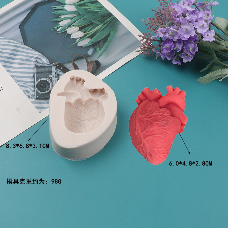 DIY Human Heart Silicone Candl - Candle Making Kits ulasan dan harga