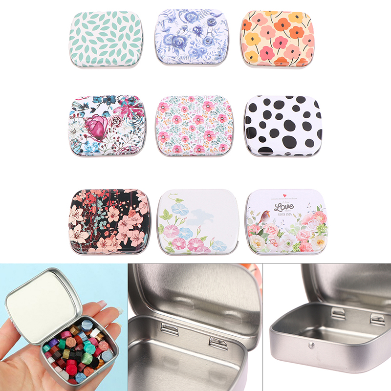 Mini Tin Box Metal Hinged with - Tin Container Lid ulasan dan harga