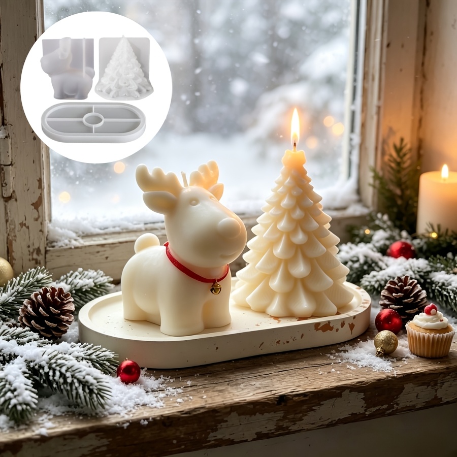 Clay Silicone Mold 3pcs Set: C - Candle Making Kits ulasan dan harga