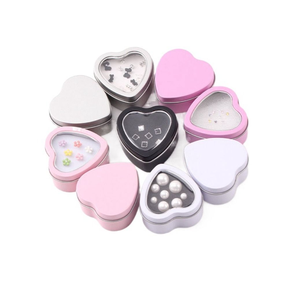 Creative Tinplate Heart Shape  - Candle Making Jars With Lids ulasan dan harga