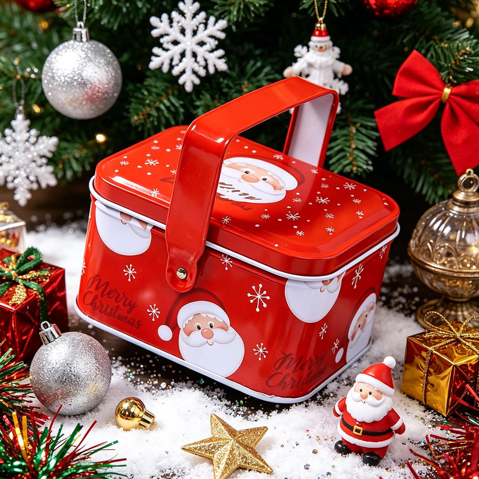Christmas Cookie Tins Metal St - Tin Container Lid ulasan dan harga