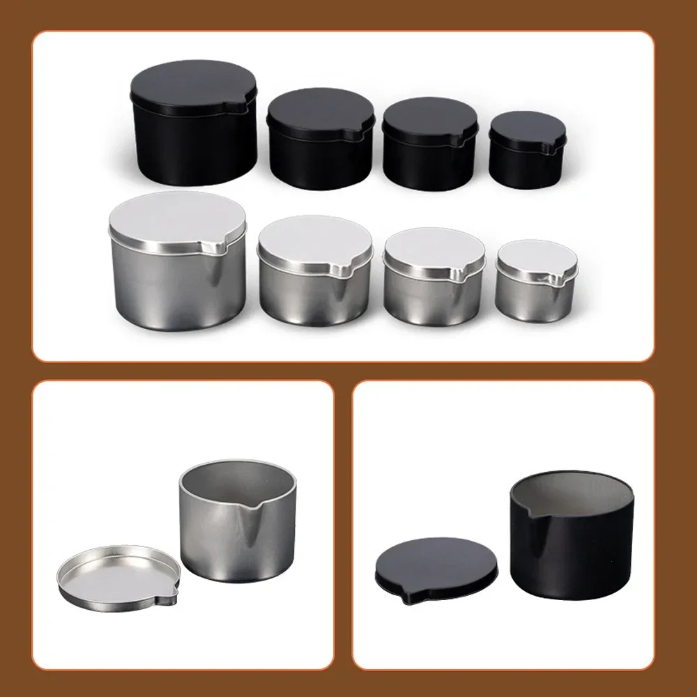 12PCS Silver Black Metal Tins  - Candle Making Jug ulasan dan harga